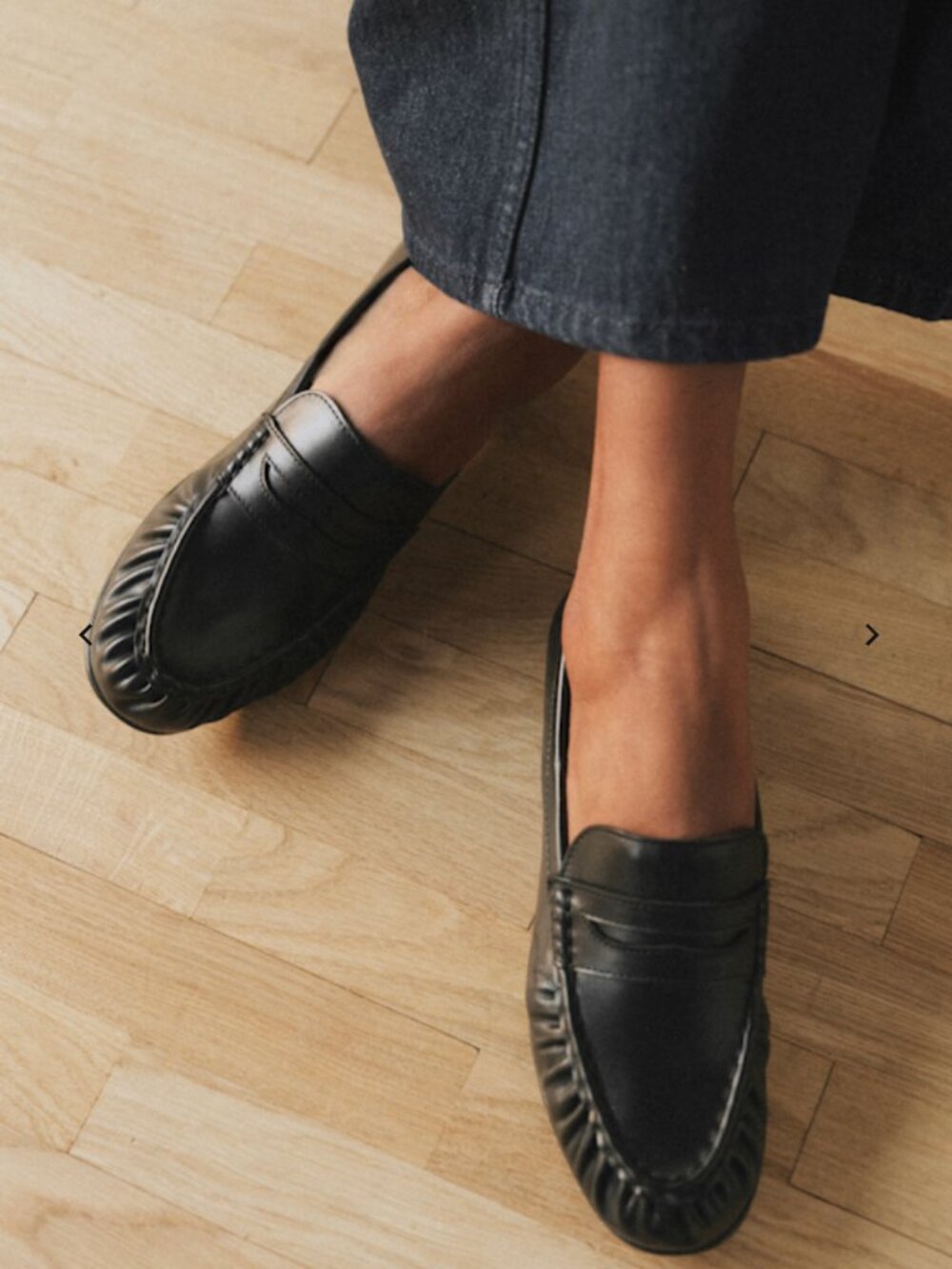 Sezane Marceau Loafers in Smooth Black Size 7 - Picture 2 of 7